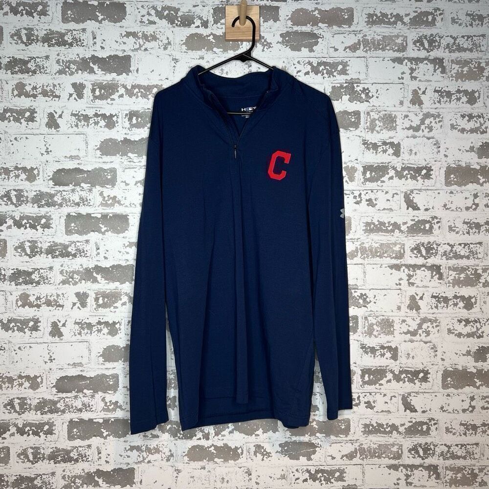 Under armour Cleveland Indians long sleeve 1/4 zip pullover
